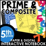 Prime and Composite Numbers Interactive Notebook Set