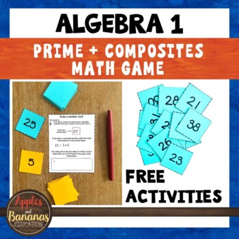 Preview of Prime and Composite Numbers Math Game