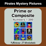 Prime and Composite Numbers - Math Mystery Pictures - Pirates