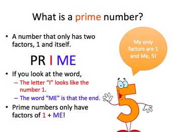 Preview of Prime and Composite Numbers PowerPoint
