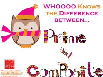 Preview of Prime and Composite Numbers (Winter Owls)