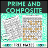 Prime and Composite Numbers Mazes - 4.OA.B.4