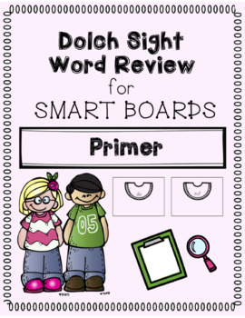 Preview of Primer Dolch Sight Word Review EDITABLE Notebook