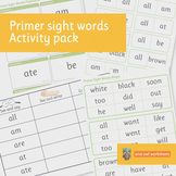 Primer Dolch Sight Words Activity Pack