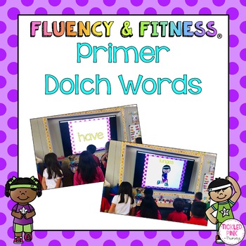 Preview of Dolch Primer Sight Words Fluency & Fitness® Brain Breaks