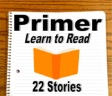 Primer Reading Book -22 Passages-Great for Fluency! Like o