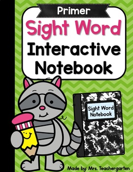 Preview of Interactive Sight Word Notebook - Primer