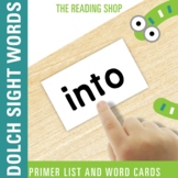 Dolch Primer Sight Word List, Word Cards, & PowerPoint Ass