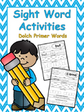 Primer Sight Word Worksheets