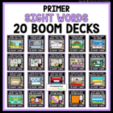 Primer Sight Words Bundle (BOOM Cards™ - 20 Decks) Digital