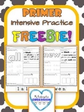 Primer Sight Words: Intensive Practice Free Sample