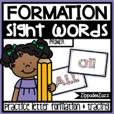 Primer Sight Words Letter Formation Center