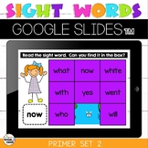 Primer Sight Words Set 2 Mystery Picture Google Slides™