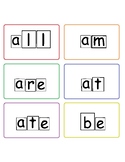 Primer dolch sight words with word shape outlines