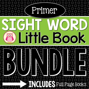 Preview of High Frequency Words Books - Primer Sight Word Book Emergent Readers BUNDLE