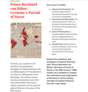 Preview of Prince Bernhard von Bülow: Germany’s Pursuit of Power