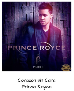 Preview of Prince Royce - Corazón sin cara - Song Sheet - Música en español