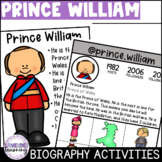 Prince William Biography Activities, Report, Worksheets, P