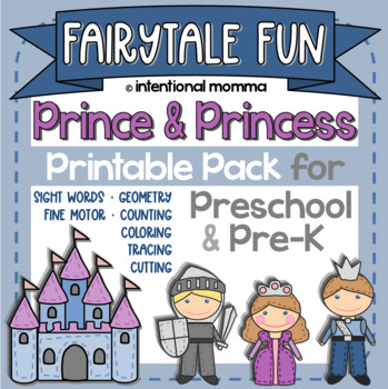Preview of Prince and Princess Pre-K Pack