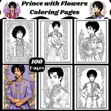 Prince with Flowers Coloring Pages
