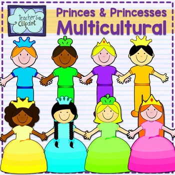 Preview of Princes and princesses {Multicultural}