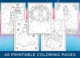 Princess Coloring Pages - 40 Printable Princess Coloring P