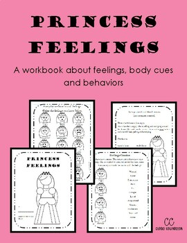 Preview of Princess Feelings and Behaviors Workbook