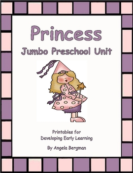 Preview of Princess Jumbo Preschool Unit