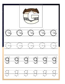 Princess Leia Preschool Handwriting Pack by Year Round Homeschooling