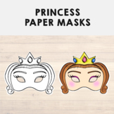 Fairytale Paper Masks Printable Craft Activity Costume Template