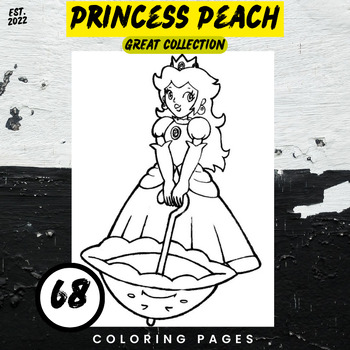 Princess Peach coloring page 