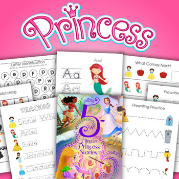 Preview of Princess Printable Activity Pack for Kids