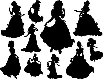 princess cinderella silhouette