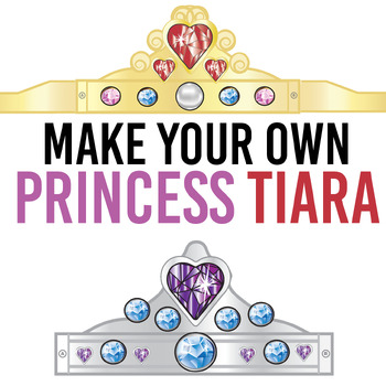 Preview of Princess Tiara Craft | Design a Tiara Headband | Printable Tiara Craft