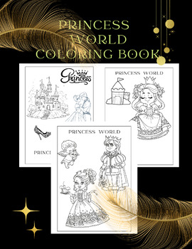 My Prince & Princess Coloring Book For girls and boys