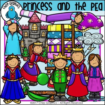 Princess and the Pea Clip Art Set - Chirp Graphics by Chirp Graphics