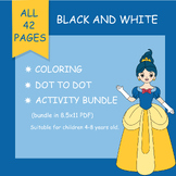 Princess coloring and activity pages.