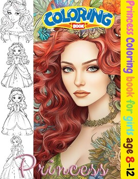 Princess Coloring Book For Kids, Girls And Adult (Unofficial): Princesses  Coloring Book With High Quality Images, 50 Pages, Size - 8.5 x 11  (Paperback)