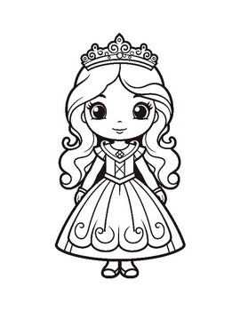 Princess coloring book for girl age 4-12 :Princess Coloring Book