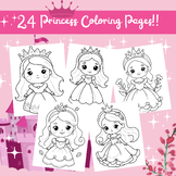 Cute Princess coloring page