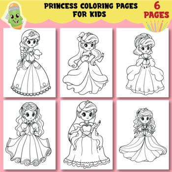 princess coloring book teaching resources teachers pay teachers