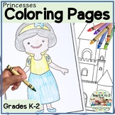 Princesses and Fairies Coloring Pages - 15 Big Designs for