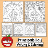 Principal Appreciation Day Activities Coloring Writing Tha