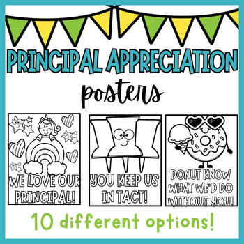 Preview of Principal Appreciation Day Activity-10 Posters for Principal Appreciation Month!