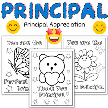 Preview of Principal Appreciation Day Cards 4 Different Cards