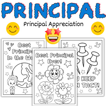 Preview of Principal Appreciation Day Cards - Thank You Coloring Pages