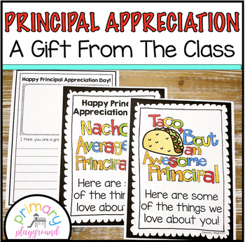 Preview of Principal Appreciation Day Class Gift - Nacho Average Principal Gift