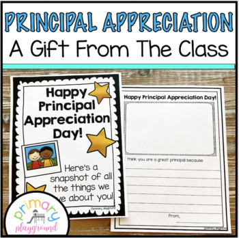 Preview of Principal Appreciation Day Class Gift - Principal Birthday Class Gift