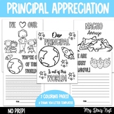 Principal Appreciation Day Coloring Pages & Thank You Lett