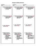 Principal Interview Question Template